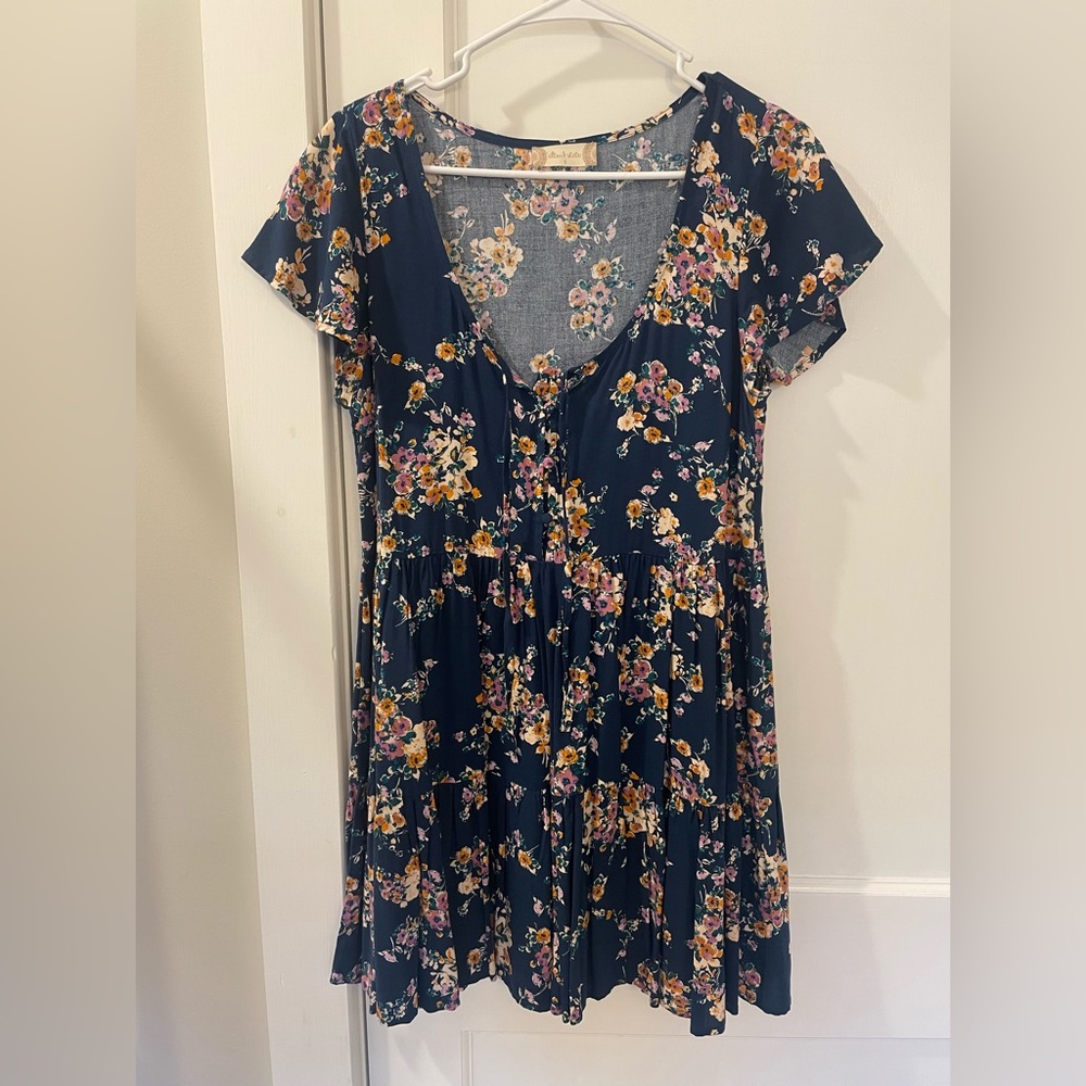 ALTAR’D STATE Tiered Floral Dress size small
